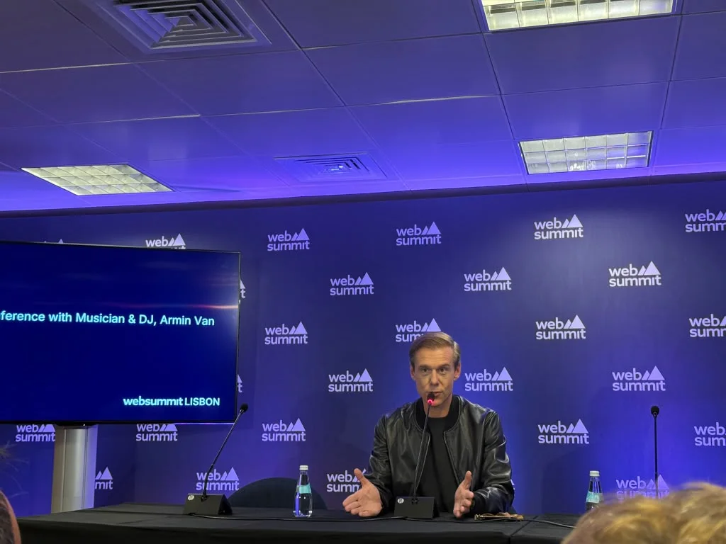 Armin van Buuren at Web Summit Lisbon 2025: Striking a Chord Between AI, Acoustic Rawness, and The Sphere